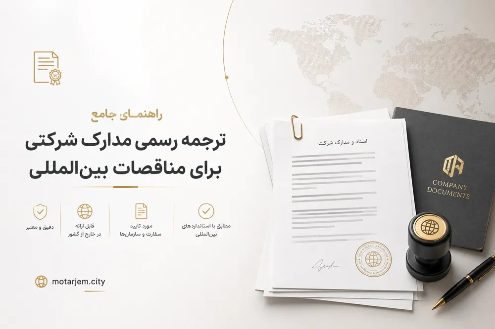 راهنمای جامع ترجمه رسمی مدارک شرکتی برای مناقصات بین‌المللی